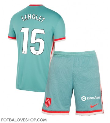 Atletico Madrid Clement Lenglet #15 Dětské Venkovní Dres 2024-25 Krátký Rukáv (+ trenýrky)